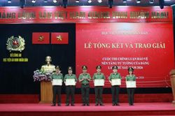 Học viện ANND trao giải Cuộc thi ch&iacute;nh luận bảo vệ nền tảng tư tưởng của Đảng