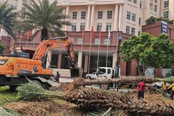 Hiện trạng n&uacute;t giao Dương Đ&igrave;nh Nghệ &ndash; Mễ Tr&igrave; trước ng&agrave;y x&acirc;y hầm chui 655m