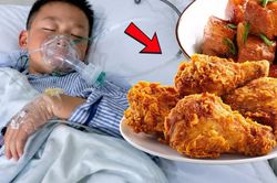 B&eacute; trai 14 tuổi phải cấp cứu khẩn sau khi ăn đ&ugrave;i g&agrave; v&agrave; thịt lợn kho