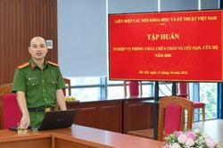 VUSTA tập huấn kỹ năng ph&ograve;ng ch&aacute;y, chữa ch&aacute;y v&agrave; cứu nạn, cứu hộ