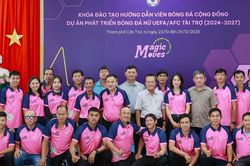 Khai mạc kh&oacute;a đ&agrave;o tạo hướng dẫn vi&ecirc;n b&oacute;ng đ&aacute; cộng đồng 2026