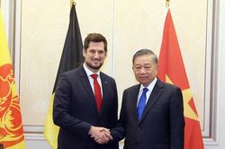 Tổng B&iacute; thư, Chủ tịch nước T&ocirc; L&acirc;m tiếp Bộ trưởng-Thủ hiến v&ugrave;ng Wallonie