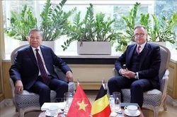 Tổng B&iacute; thư, Chủ tịch nước T&ocirc; L&acirc;m hội đ&agrave;m với Thủ tướng Bỉ Bart De Wever