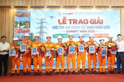 Vinh danh 40 an to&agrave;n vệ sinh vi&ecirc;n giỏi cấp Tổng c&ocirc;ng ty Truyền tải điện Quốc gia năm 2026