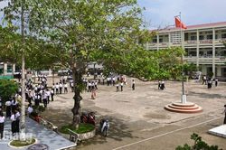 Giờ ra chơi kh&ocirc;ng điện thoại ở trường THCS Mai Thị Hồng Hạnh