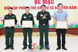 Diễn tập ph&ograve;ng thủ d&acirc;n sự, ứng ph&oacute; ch&aacute;y rừng v&agrave; t&igrave;m kiếm cứu nạn x&atilde; Bắc Y&ecirc;n đạt loại xuất sắc