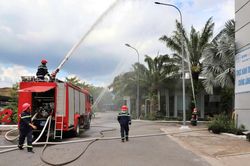 EVNGENCO2 phối hợp diễn tập phương &aacute;n ph&ograve;ng ch&aacute;y, chữa ch&aacute;y v&agrave; cứu nạn, cứu hộ năm 2026