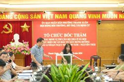 Phường Thanh Xu&acirc;n bốc thăm nh&agrave; ở x&atilde; hội cho c&aacute;c hộ d&acirc;n dự &aacute;n V&agrave;nh đai 2,5