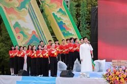 Ca sĩ Anh T&uacute; biểu diễn tại Festival Tr&aacute;i Tim Việt Nam 2026 ở Nhật Bản