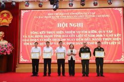 15 tập thể, c&aacute; nh&acirc;n c&oacute; th&agrave;nh t&iacute;ch xuất sắc trong t&igrave;m kiếm, quy tập, x&aacute;c định danh t&iacute;nh h&agrave;i cốt liệt sĩ