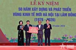 Kỷ niệm 50 năm x&acirc;y dựng v&agrave; ph&aacute;t triển V&ugrave;ng kinh tế mới H&agrave; Nội tại L&acirc;m Đồng