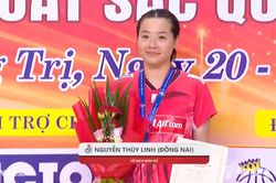 Nguyễn Th&ugrave;y Linh của Đồng Nai gi&agrave;nh huy chương v&agrave;ng đơn nữ Giải Cầu l&ocirc;ng c&aacute;c c&acirc;y vợt xuất sắc quốc gia