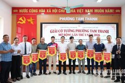 46 vận động vi&ecirc;n tham gia Giải cờ tướng phường Tam Thanh mở rộng