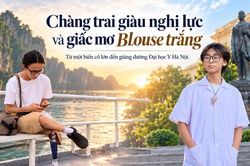 Ch&agrave;ng trai gi&agrave;u nghị lực v&agrave; giấc mơ blouse trắng