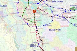 Quy hoạch tuyến đường sắt v&agrave;nh đai ph&iacute;a Đ&ocirc;ng H&agrave; Nội d&agrave;i hơn 48km