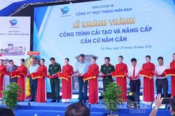 Binh đo&agrave;n 18 kh&aacute;nh th&agrave;nh, đưa v&agrave;o hoạt động Căn cứ Năm Căn