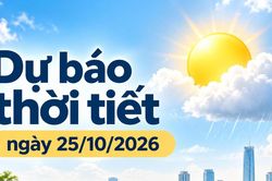 Thời tiết h&ocirc;m nay 25/10: Nắng tr&ecirc;n diện rộng, Nghệ An cảnh b&aacute;o lũ qu&eacute;t