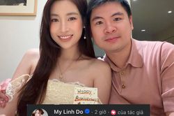 Chồng Đỗ Mỹ Linh phản ứng g&acirc;y ch&uacute; &yacute; khi được vợ tặng iPhone Duo