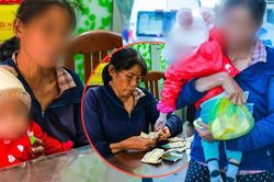 Người phụ nữ bế con ri&ecirc;ng của người t&igrave;nh đi ăn xin, ch&iacute;nh quyền v&agrave;o cuộc