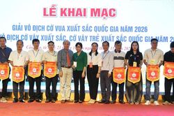 Khai mạc Giải v&ocirc; địch cờ vua v&agrave; cờ v&acirc;y xuất sắc năm 2026 ở Cần Thơ