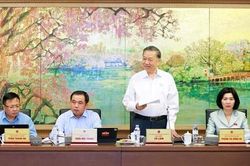 Tổng B&iacute; thư, Chủ tịch nước g&oacute;p &yacute; hai dự &aacute;n luật li&ecirc;n quan an ninh quốc gia, an to&agrave;n của người d&acirc;n