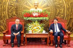 B&iacute; thư Th&agrave;nh ủy Bắc Ninh Nguyễn Hồng Th&aacute;i tiếp x&atilde; giao đo&agrave;n c&ocirc;ng t&aacute;c Tập đo&agrave;n Y tế Seishokai (Nhật Bản)