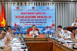 Bộ Tư lệnh V&ugrave;ng Cảnh s&aacute;t biển 2 ph&aacute;t động cuộc thi 'Em y&ecirc;u biển, đảo qu&ecirc; hương'