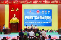 Phi&ecirc;n t&ograve;a giả định về tội g&acirc;y rối trật tự c&ocirc;ng cộng tại x&atilde; Nam Phước