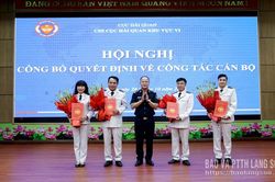Chi cục Hải quan khu vực VI c&ocirc;ng bố c&aacute;c quyết định về c&ocirc;ng t&aacute;c c&aacute;n bộ