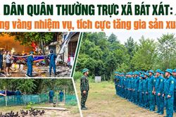 D&acirc;n qu&acirc;n thường trực x&atilde; B&aacute;t X&aacute;t: Vững v&agrave;ng nhiệm vụ, t&iacute;ch cực tăng gia sản xuất