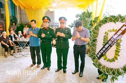 Phường Y&ecirc;n Thắng đ&oacute;n nhận, truy điệu v&agrave; an t&aacute;ng h&agrave;i cốt liệt sĩ Nguyễn Văn Thịnh