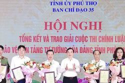 39 t&aacute;c phẩm xuất sắc được trao giải Cuộc thi ch&iacute;nh luận về bảo vệ nền tảng tư tưởng của Đảng tỉnh Ph&uacute; Thọ năm 2026