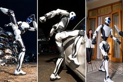 Robot vệ sĩ gây sốt với màn phô diễn võ thuật, nâng ô tô cứu người
