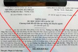 Cảnh b&aacute;o giả mạo th&ocirc;ng b&aacute;o đủ điều kiện đi H&agrave;n Quốc du học