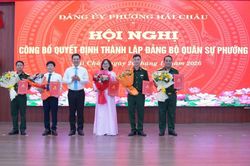 Công bố quyết định thành lập Đảng bộ Quân sự phường Hải Châu