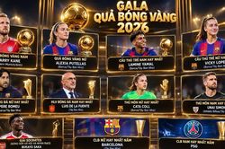 Lễ trao giải Quả bóng Vàng 2026: Đêm hội vinh danh Barcelona và tuyển Tây Ban Nha