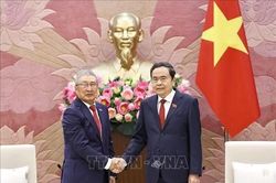 Chủ tịch Quốc hội Trần Thanh Mẫn tiếp Đo&agrave;n Hội Hữu nghị H&agrave;n Quốc - Việt Nam