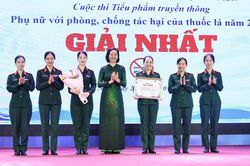 20 t&aacute;c phẩm đoạt giải Cuộc thi Tiểu phẩm truyền th&ocirc;ng 'Phụ nữ với ph&ograve;ng, chống t&aacute;c hại của thuốc l&aacute;' năm 2026