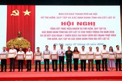 H&agrave; Nội ho&agrave;n th&agrave;nh 100% kế hoạch lấy mẫu h&agrave;i cốt liệt sĩ