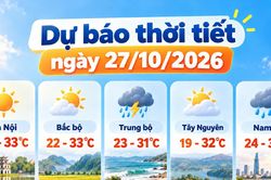 Thời tiết h&ocirc;m nay 27/10: Mưa lớn từ H&agrave; Tĩnh đến Đ&agrave; Nẵng, c&oacute; nơi tr&ecirc;n 200mm