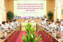 Bộ Xây dựng làm việc với Cần Thơ về tiến độ nhà ở xã hội và nhà ở cho thuê