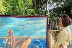 Nghệ sĩ Hùng Hoa Lư: Khai mạc triển lãm tranh “Rừng biển một nhà”