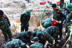 Tiếp tục tìm thêm được nhiều hài cốt liệt sĩ ở Công viên Lê Thị Riêng