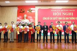 Quảng Ngãi luân chuyển, điều động nhiều cán bộ chủ chốt
