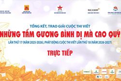 Tổng kết, trao giải Cuộc thi viết 'Những tấm gương bình dị mà cao quý' lần thứ 17