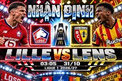 Nhận định bóng đá Lille vs Lens: Ethan Mbappé đối đầu Thauvin trong trận derby miền Bắc