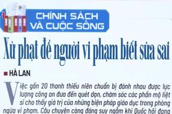 Điểm báo VTV1: Xử phạt để người vi phạm biết sửa sai