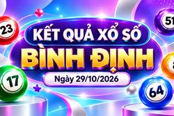 XSBDI 29/10 - Kết quả xổ số Bình Định hôm nay 29/10/2026
