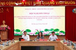 Lãnh đạo phường Cầu Giấy đối thoại với các tổ chức xã hội, nhân dân trên địa bàn