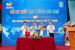 CLB Bóng đá Bắc Ninh nhận tài trợ 150 tỉ đồng từ Hội Doanh nhân trẻ thành phố